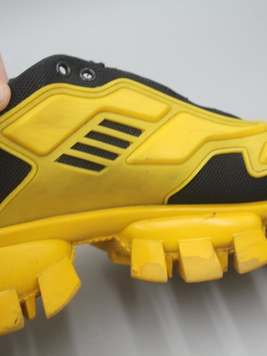 Prada Cloudburst Size 44 1191 Yellow Black Tennis Shoes Sneakers main image 10